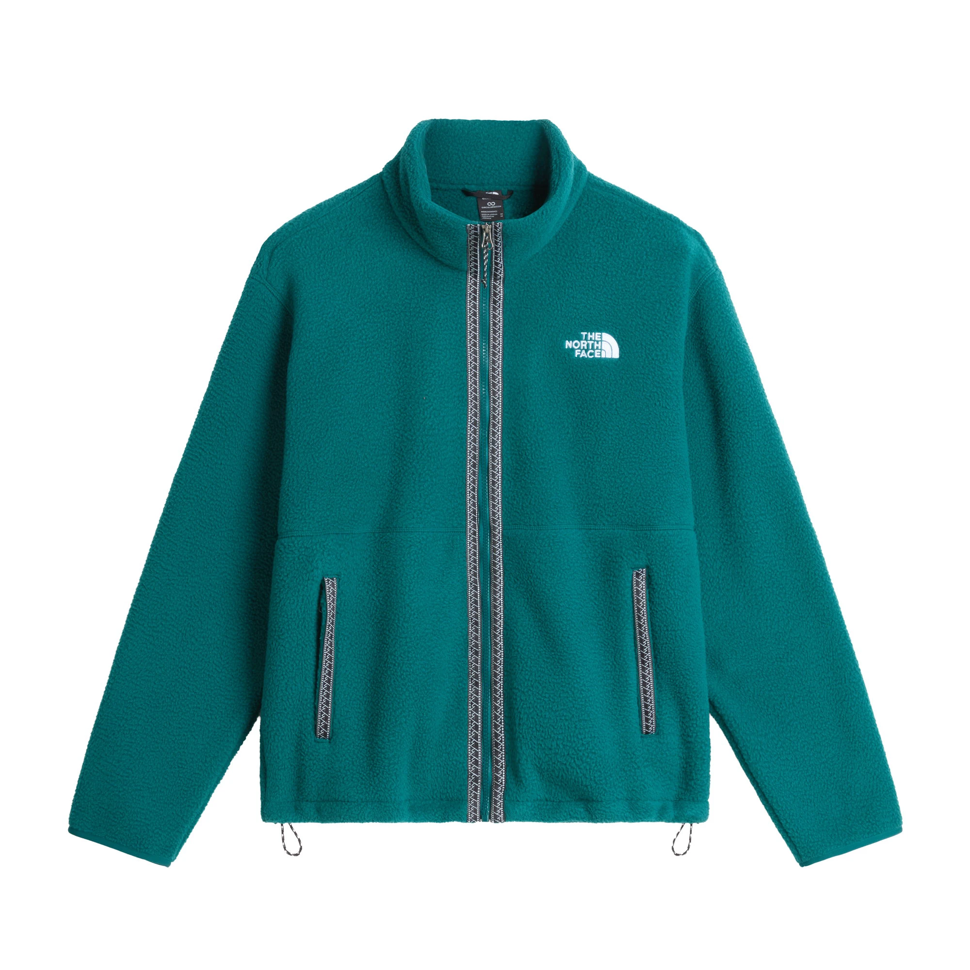 Polar The North Face Fleeski Full Zip Jacket pentru bărbați - verde petrol Pacific Teal | fleece reciclat - 250589