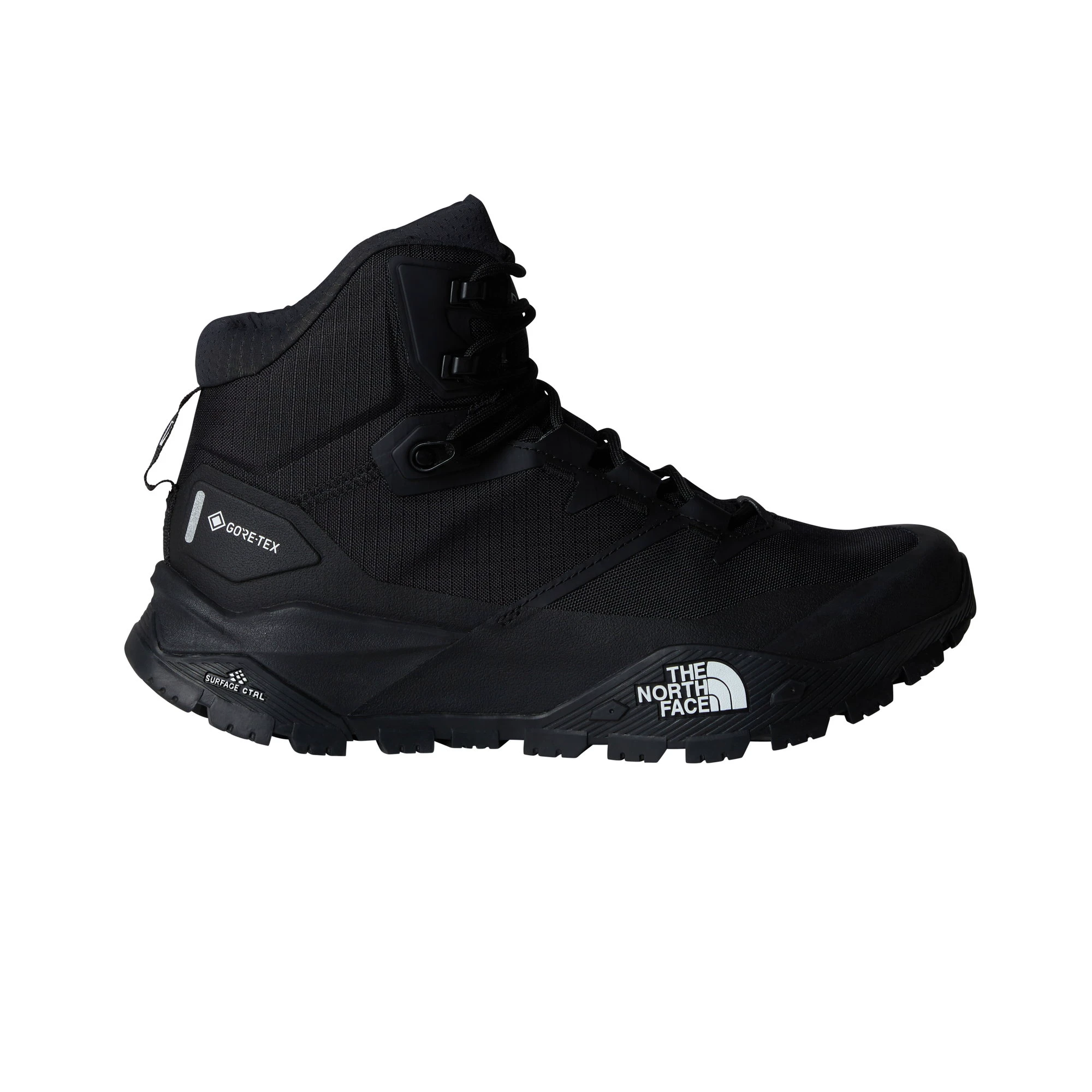Ghete drumeție The North Face Offtrail Hike Mid GTX pentru bărbați - negru Black | White | GORE-TEX impermeabil - 250635
