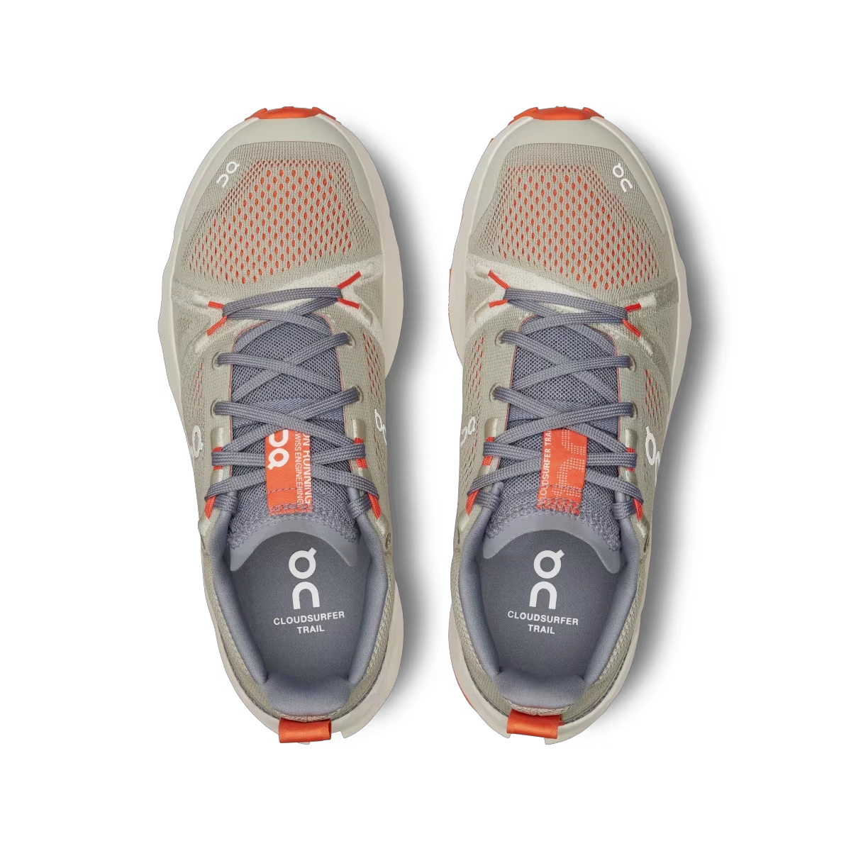2. On - pantofi alergare trail - Cloudsurfer Trail W - Bej portocaliu Fossil | Ivory