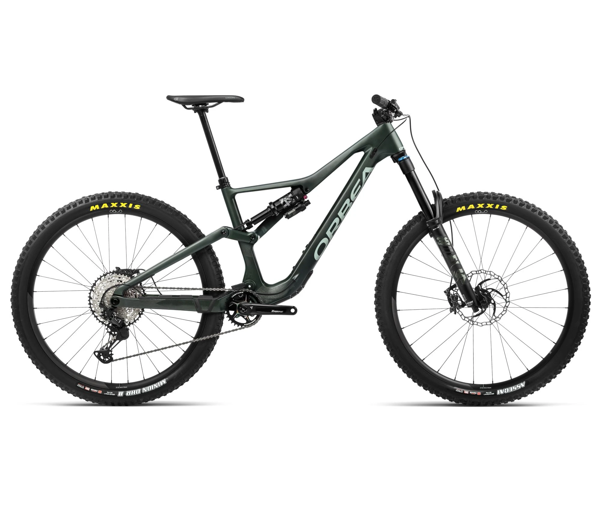 Bicicletă MTB Enduro full suspension Orbea RALLON M10 - Forest Green | Blue Stone (Gloss) - 71204