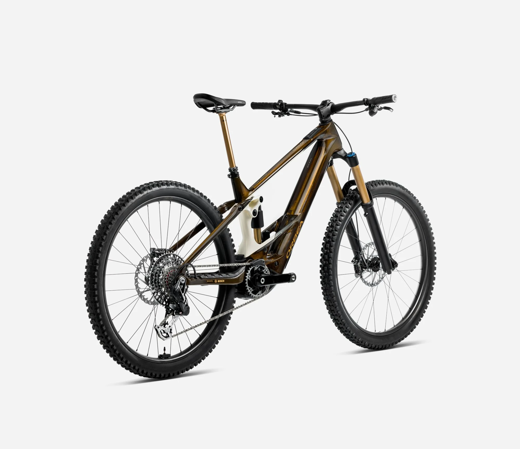 3. Bicicletă electrică eMTB Enduro Orbea WILD M-TEAM - Caramel Carbon View (Gloss) | Cream White (Matt)