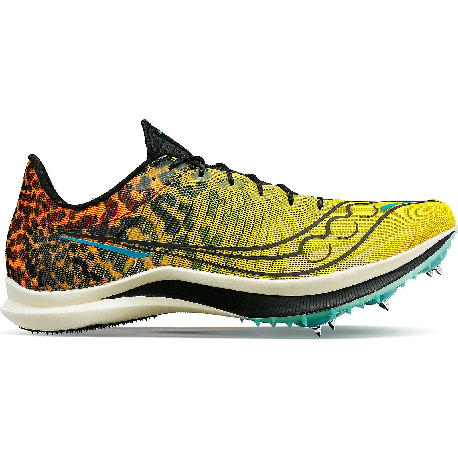 1. Saucony - pantofi alergare pentru barbati - Endorphin Cheetah - Galben Negru black I vizi