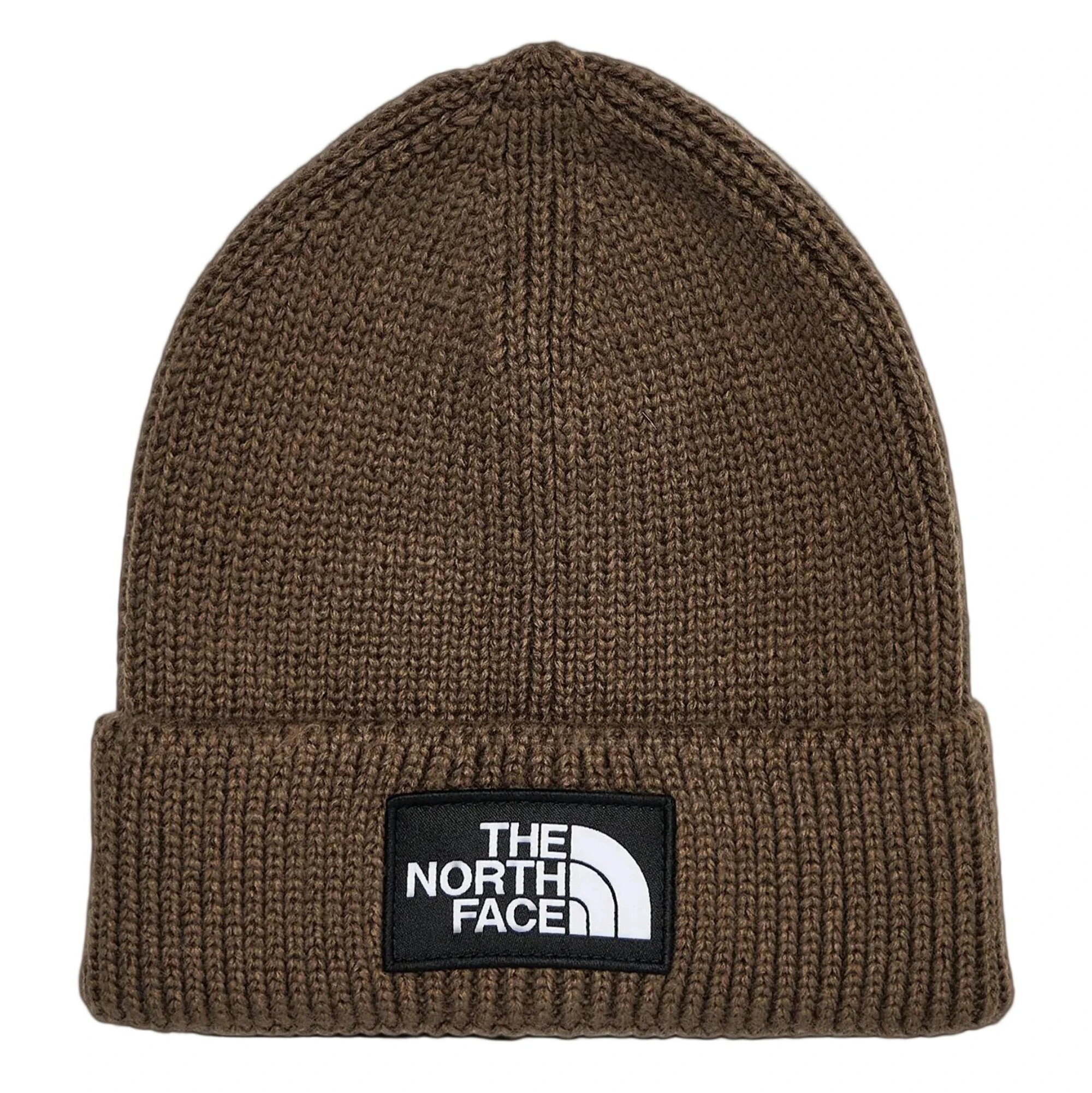 Căciulă The North Face Logo Box Cuffed - maro Smokey Brown | material 100% reciclat - 250921