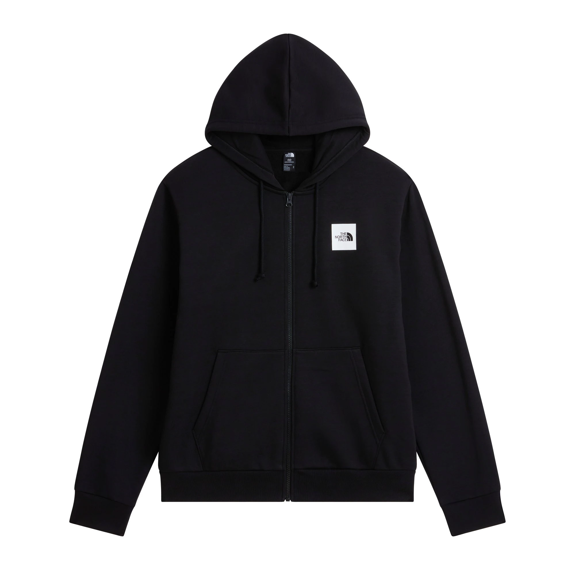 Hanorac The North Face Box Half Dome Regular Full Zip pentru bărbați - negru Black | bumbac și poliester - 250871