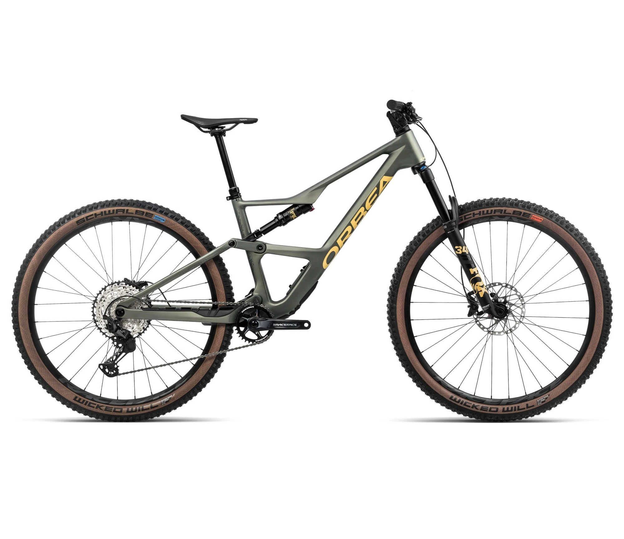 Bicicletă MTB Trail full suspension Orbea OCCAM SL M30 - Spaceship Green | Corn Yellow (Matt) - 72424