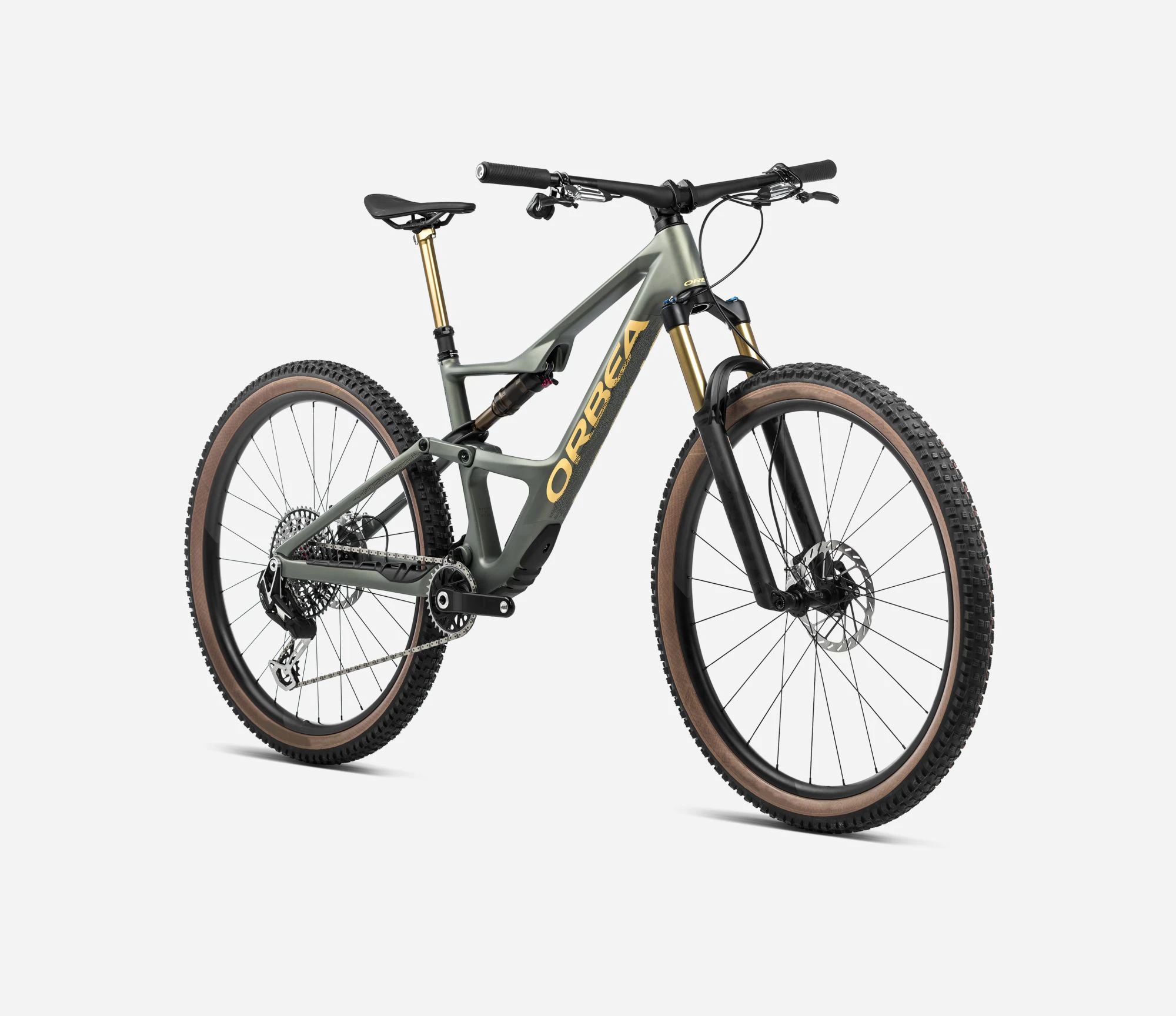 2. Bicicletă MTB Trail full suspension Orbea OCCAM SL M30 - Spaceship Green | Corn Yellow (Matt)