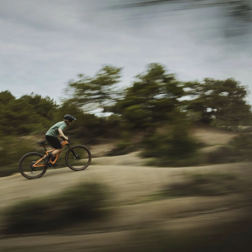 6. Bicicletă MTB Trail full suspension Orbea OCCAM SL M30 - Spaceship Green | Corn Yellow (Matt)