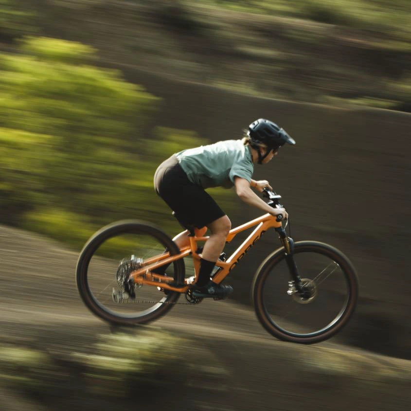 4. Bicicletă MTB Trail full suspension Orbea OCCAM SL M30 - Spaceship Green | Corn Yellow (Matt)
