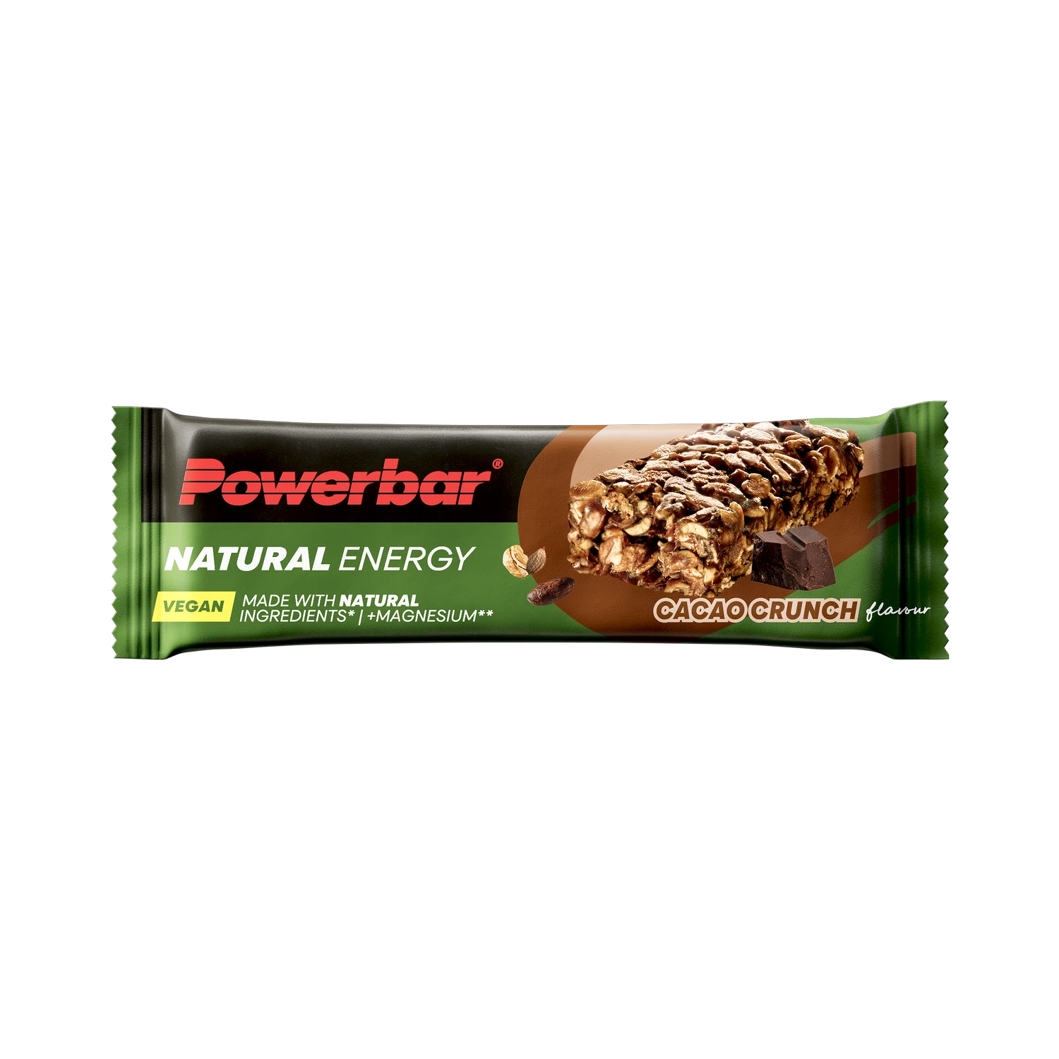 1. Baton energizant vegan PowerBar Natural Energy Cereal 40g - cacao crunch