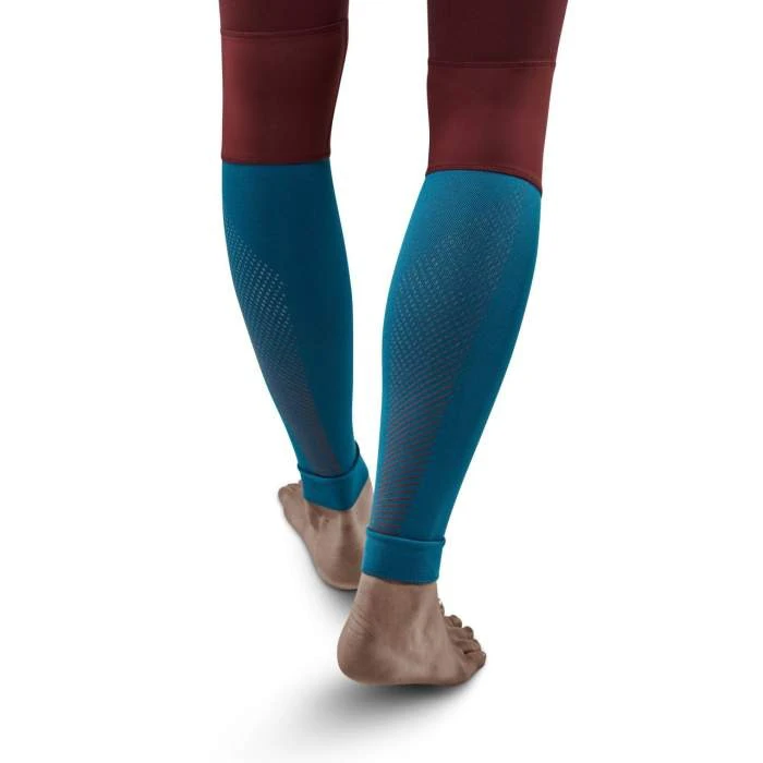 6. CEP - colanti de alergare - Run compression Tights 3.0 W - Rosu Inchis I Petrol