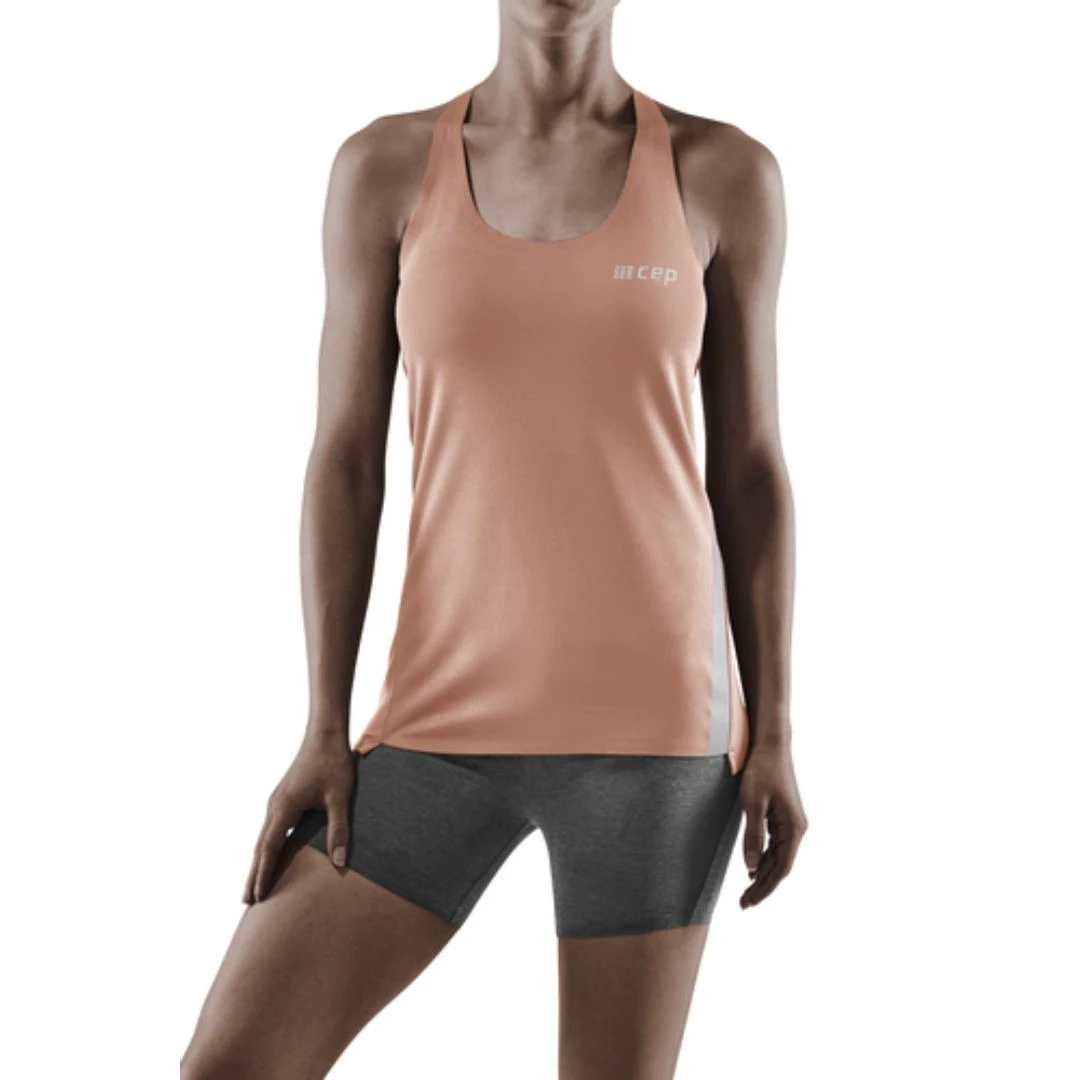 1. CEP - maiou pentru alergare - Training Tank top W - Rose