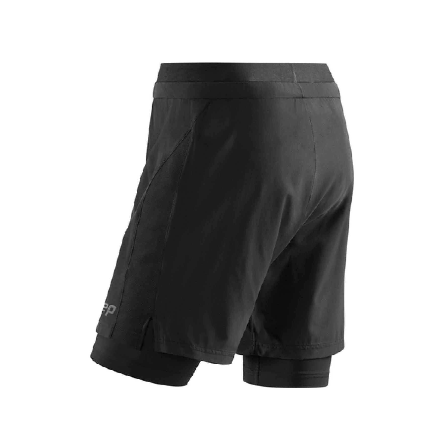 3. CEP - pantaloni scurti 2 in 1 - Training 2in1 Shorts W - Negru
