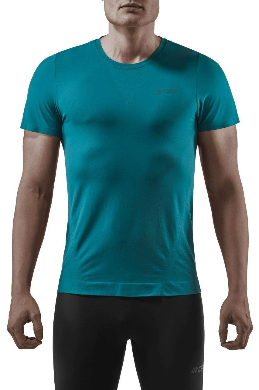 1. CEP - tricou pentru alergare cu maneca scurta - Run UltraLight Shirt - Petrol