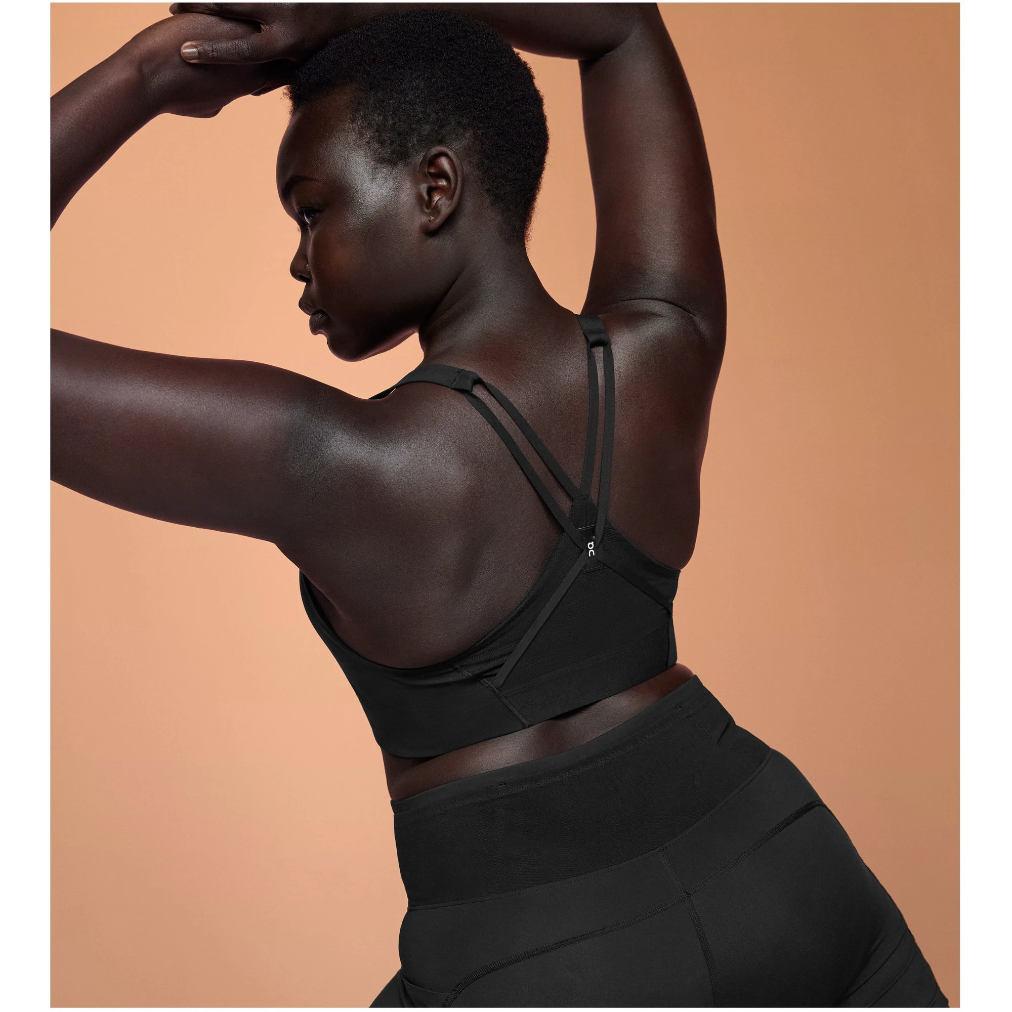 10. On Cloud - bustiera sport femei Active new Bra - negru