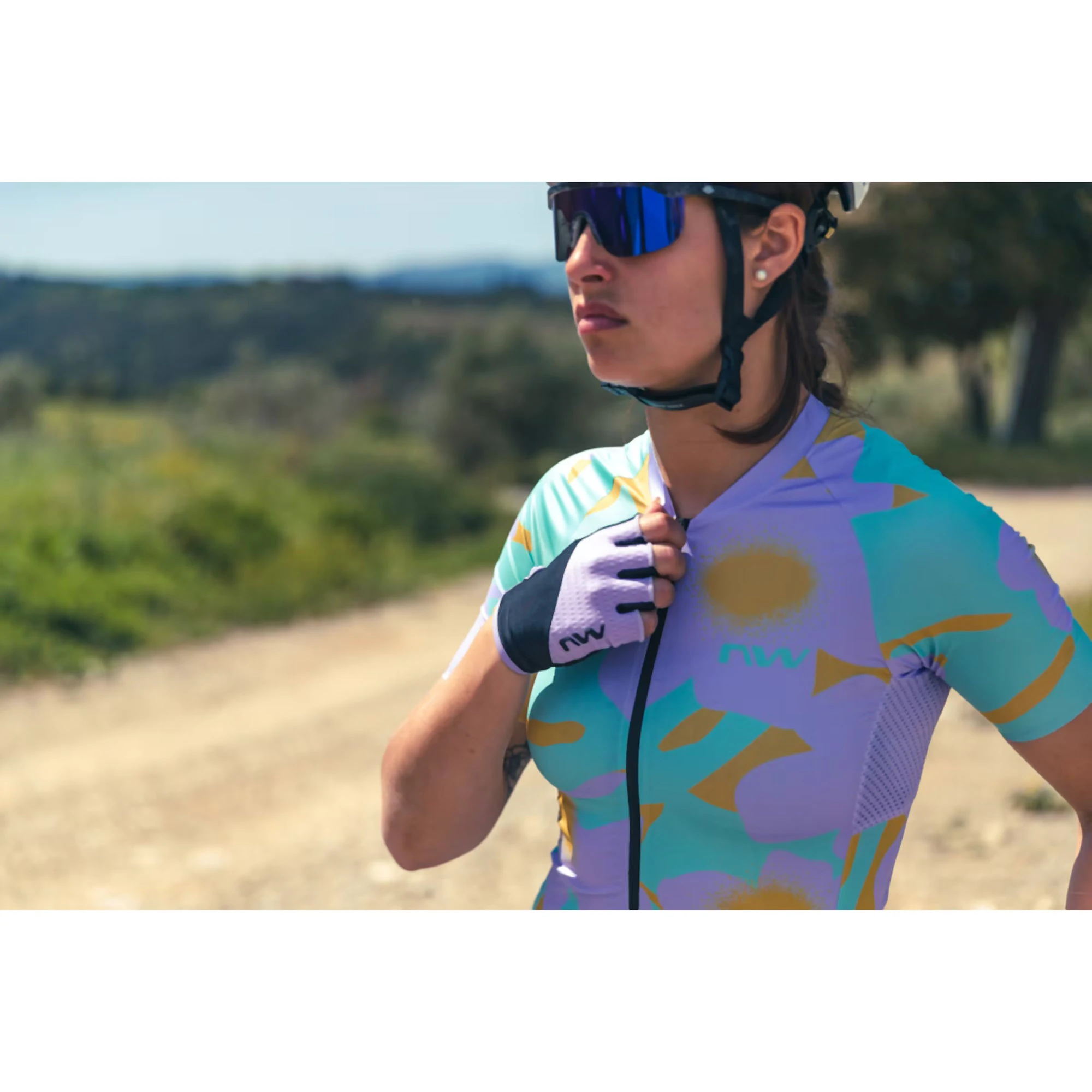3. Northwave - tricou ciclism cu maneca scurta pentru femei Blade Women Jersey - mov deschis multicolor
