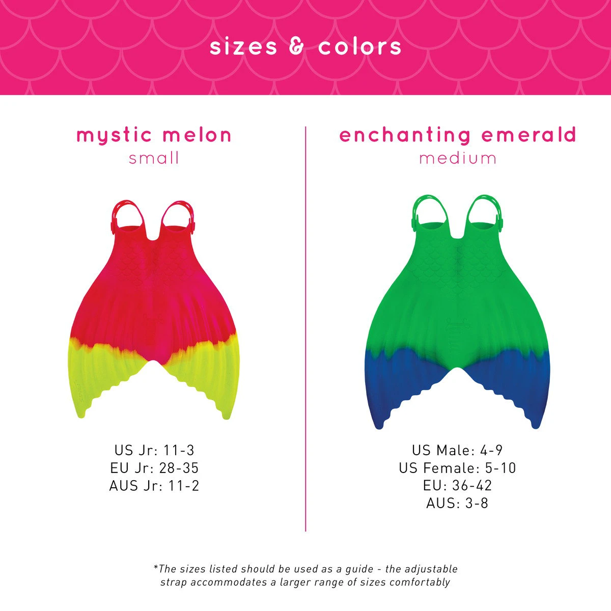 2. Finis - labe inot adulti Luna Monofin - roz inchis pepene verde fluo