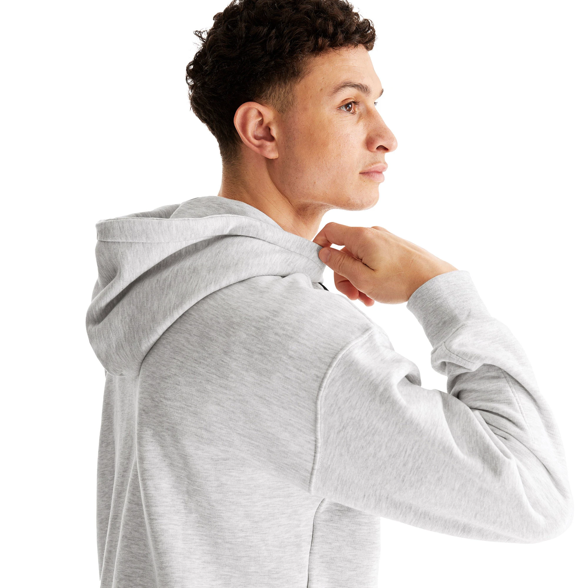 5. On Cloud - hanorac sport pentru barbati On Club Hoodie - gri deschis crater