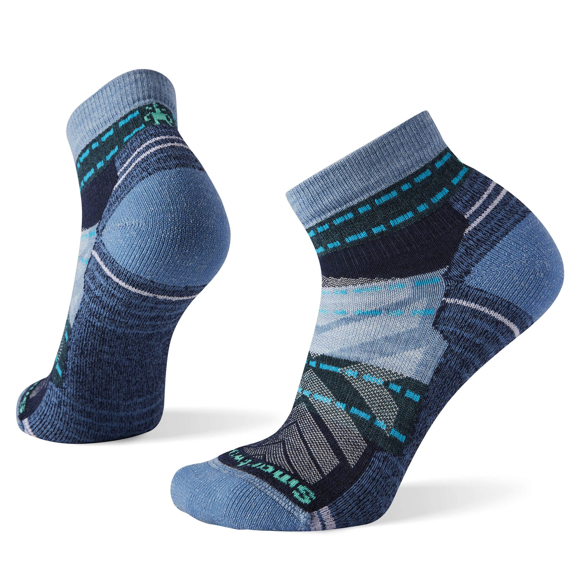 1. Șosete Merino hiking Smartwool Hike Margarita - albastru Mist Blue | Ankle | Light Cushion