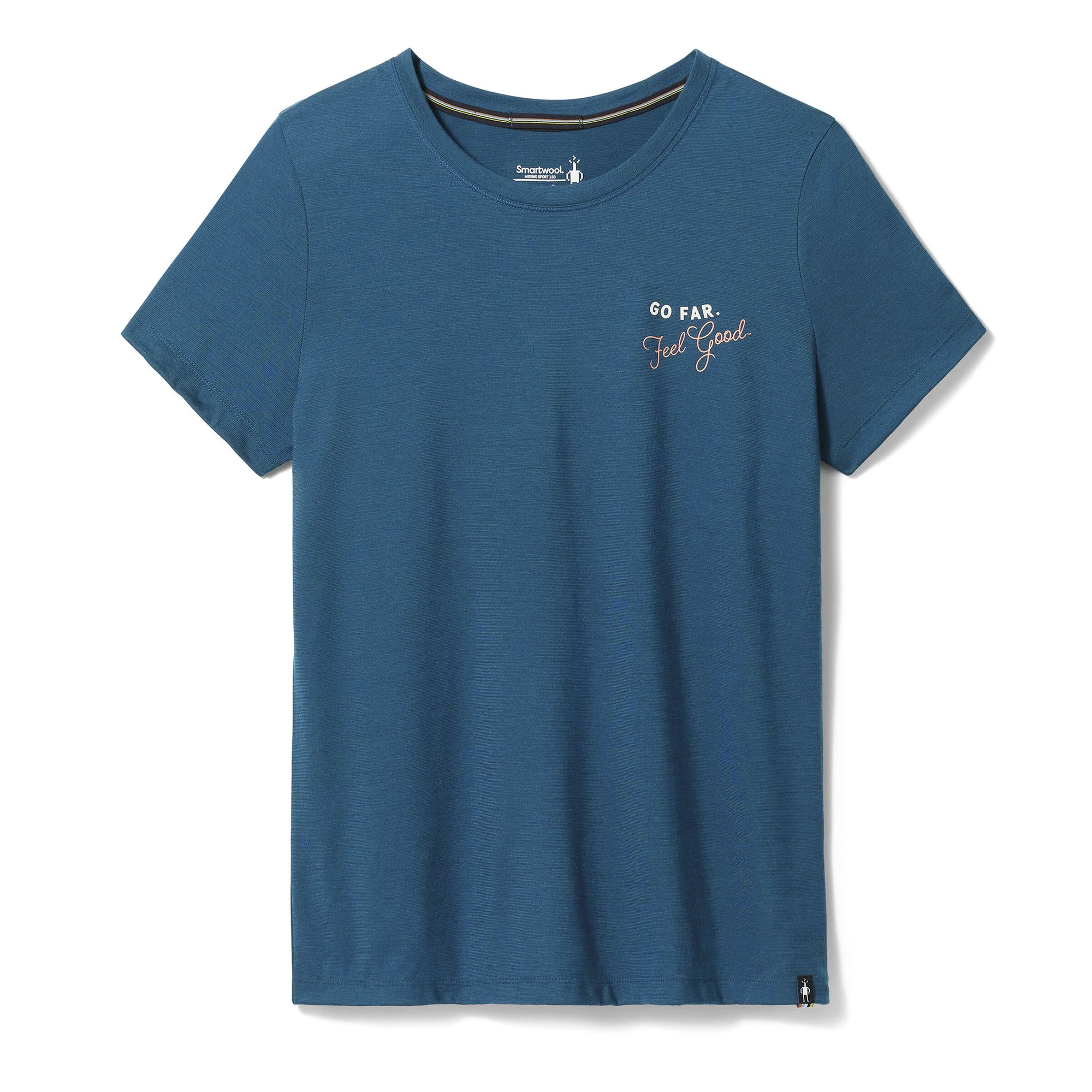 1. Smartwool - tricou sport femei maneca scurta Denver Skyline Graphic Short Sleeve Tee Slim Fit - albastru inchis amurg