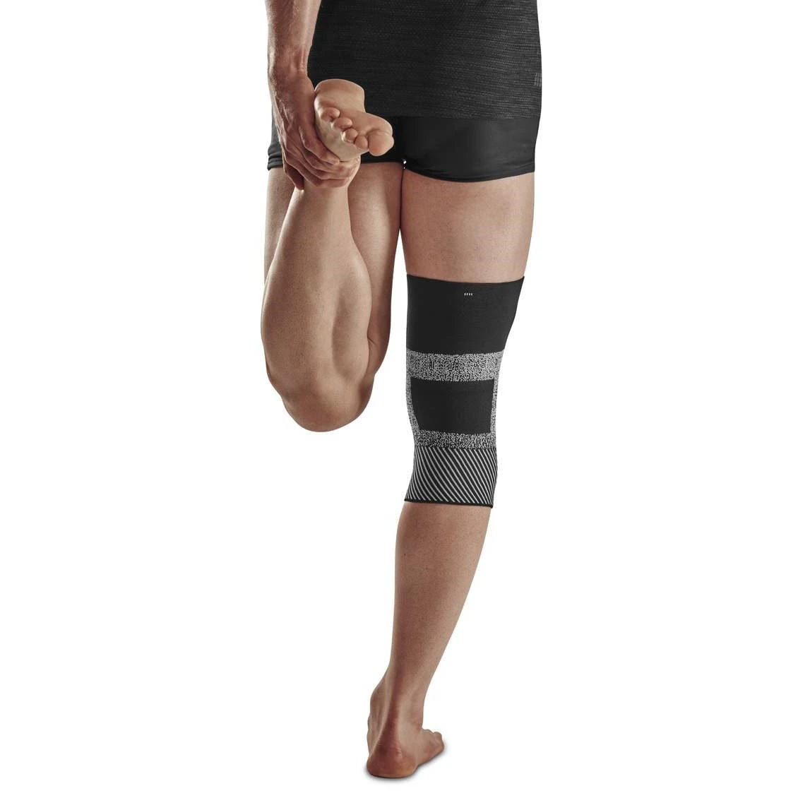 4. CEP - Genunchiera orto pentru compresie si protectie genunchi Max Support Compression Knee Sleeve - negru gri