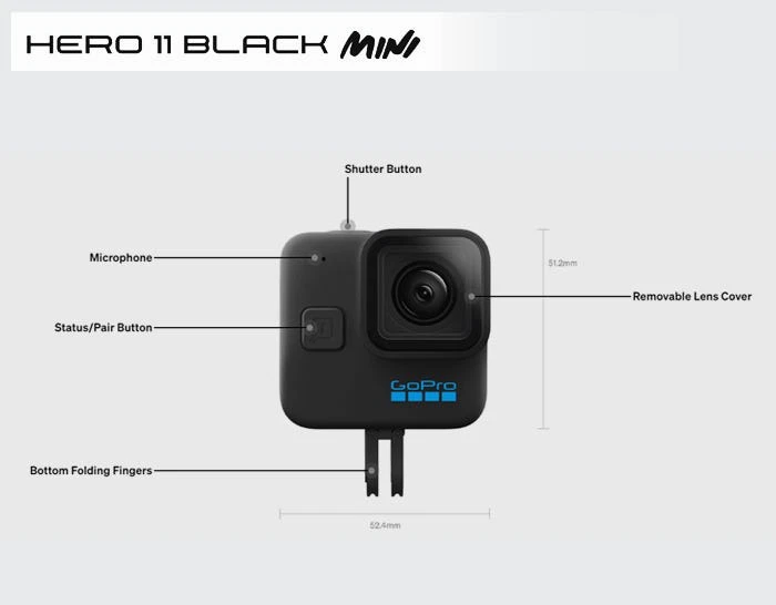 7. GoPro - camera actiune - HERO11 MINI - Black
