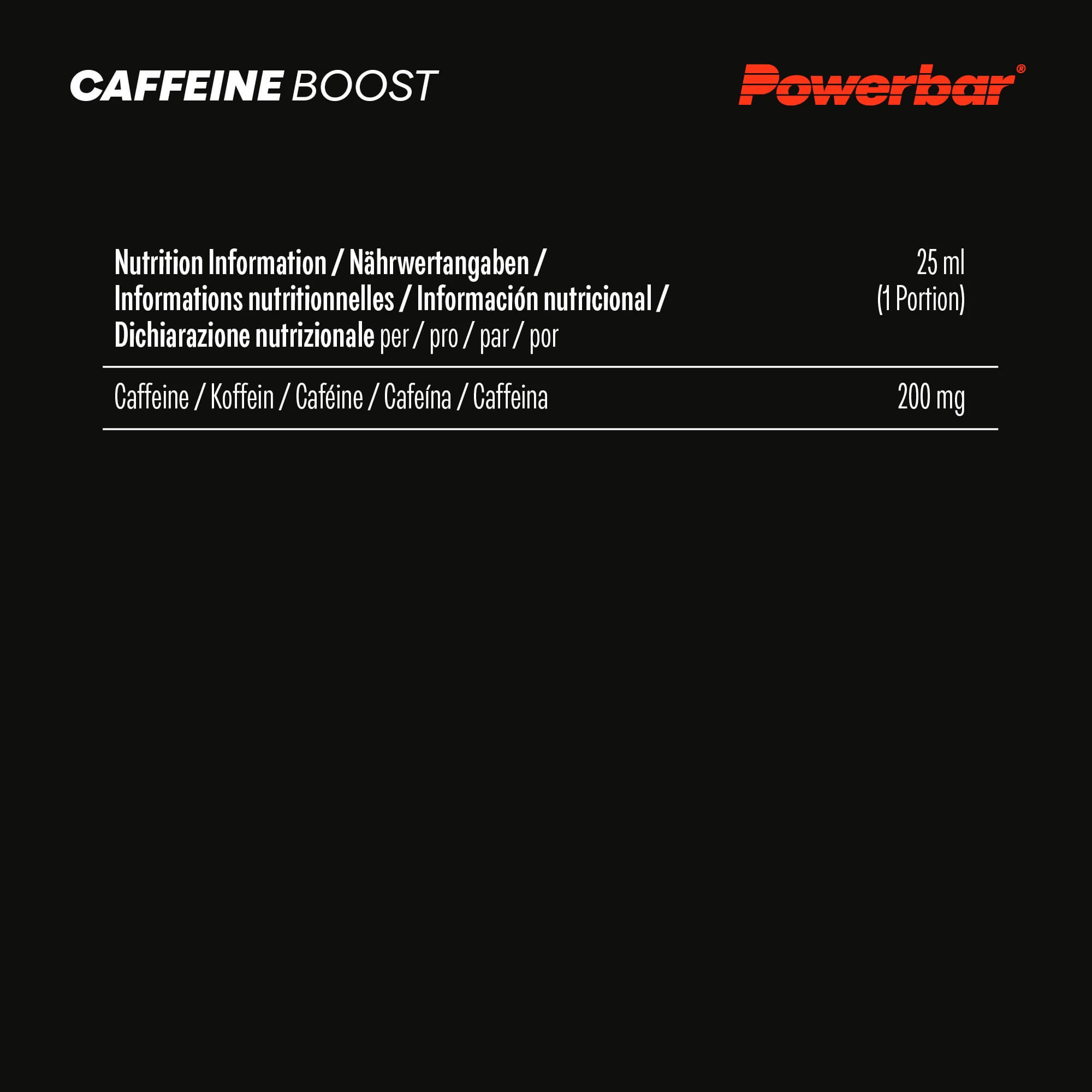 6. Powerbar - fiolă - Caffeine Boost - 25ml