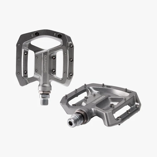 1. Shimano - pedale MTB - PD-GR500 Flat - fara catadioptrii - argintiu