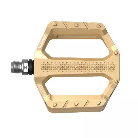 1. Shimano - pedale MTB fllat - PD-EF202 - auriu