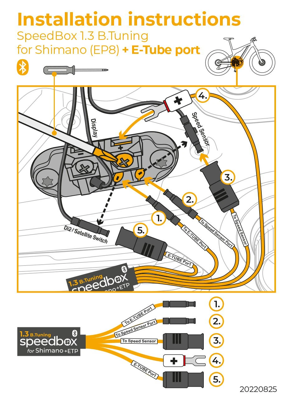 5. Speedbox - Shimano EP8 - 1.3 Bluetooth tuning + E-Tube port