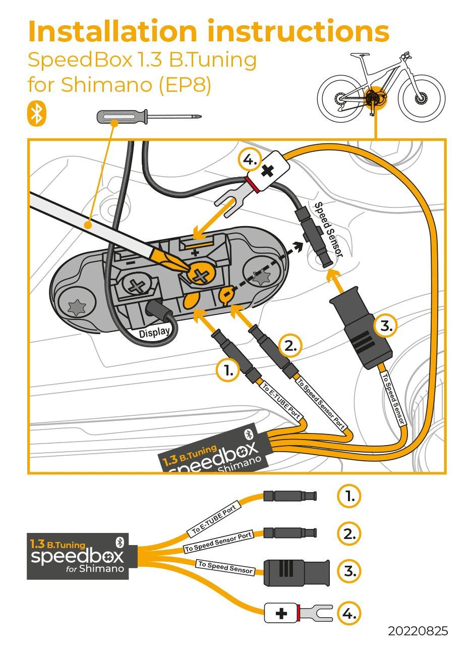 4. Speedbox - Shimano EP8 - 1.3 Bluetooth tuning + E-Tube port