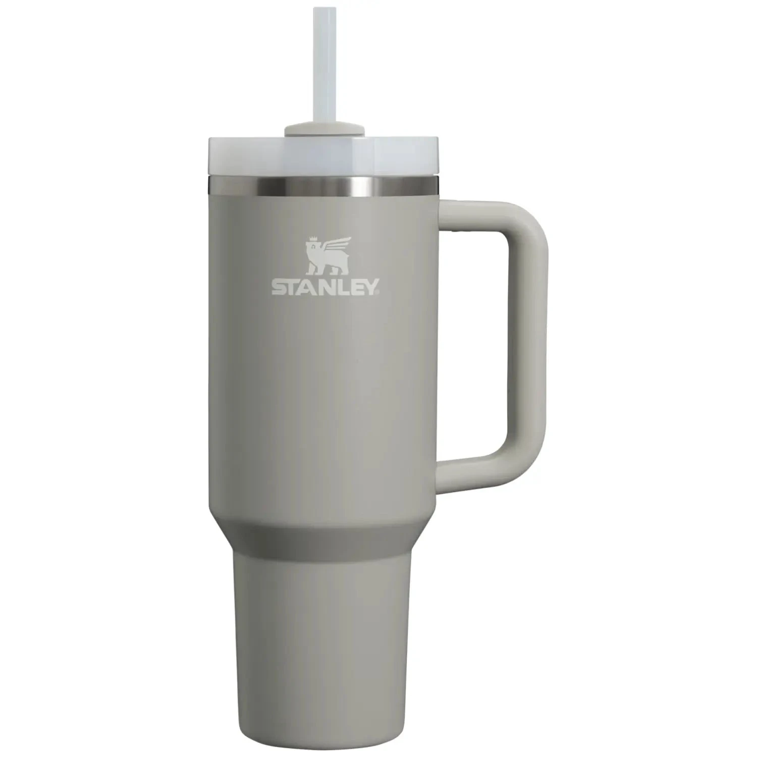 1. Stanley - termos tip sticla cu pai - Quencher H2.0 Tumbler - Ash - 1.18L