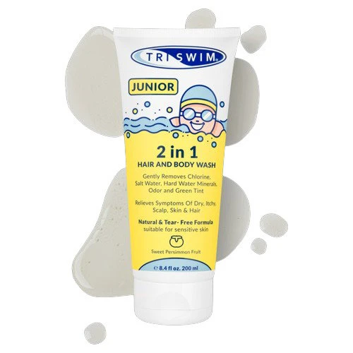 1. Triswim - 2 in 1 junior - sampon si gel de dus - sweet persimmon - 200ml