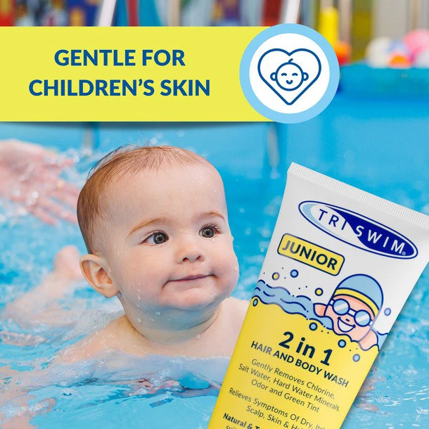 4. Triswim - 2 in 1 junior - sampon si gel de dus - sweet persimmon - 200ml
