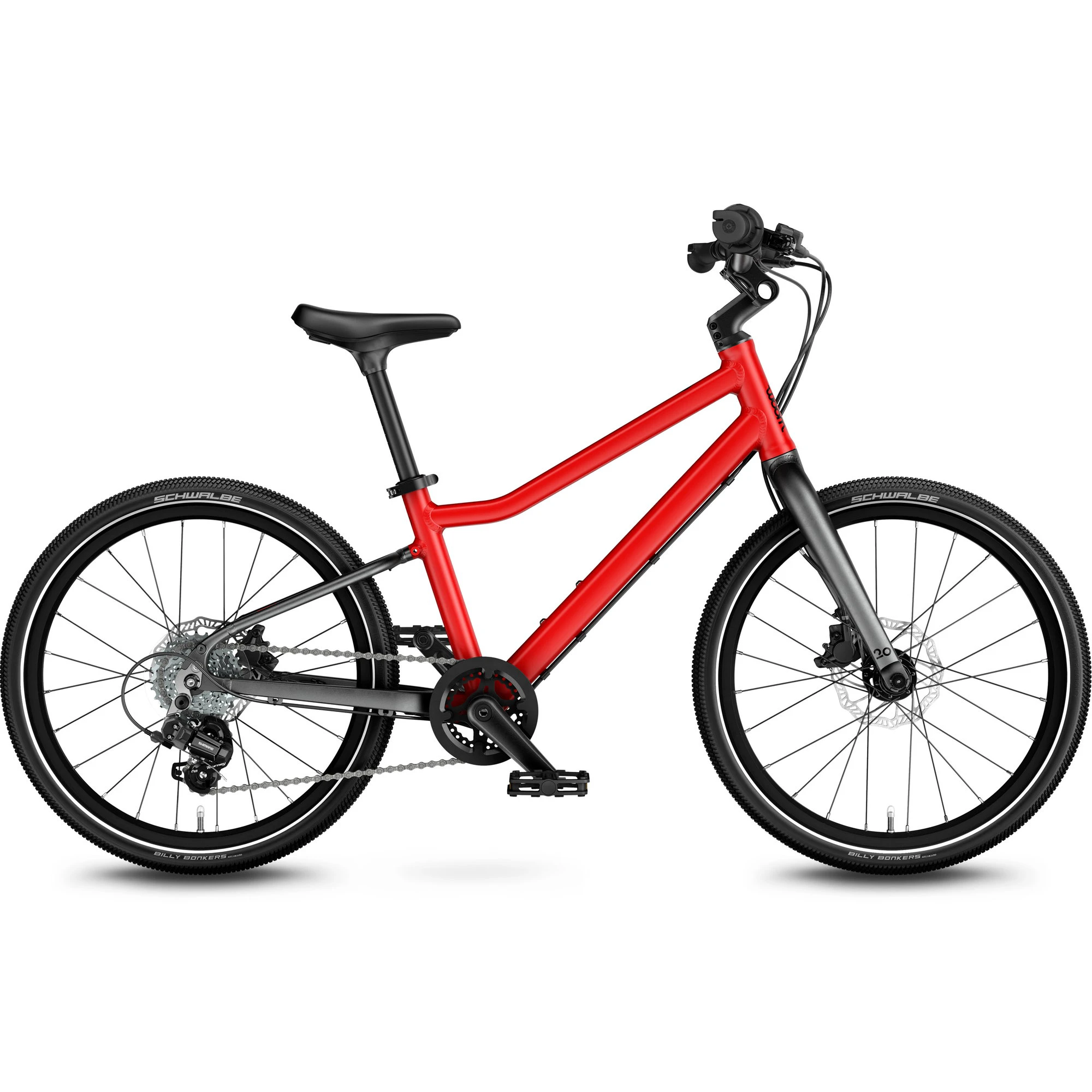 Bicicleta copii Woom 4 Explore cu roti 20" rosu Woom Red - 71441