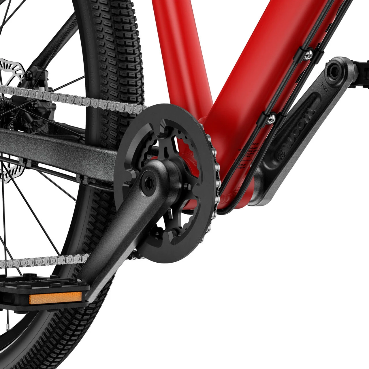 8. Bicicleta copii Woom 4 Explore cu roti 20" rosu Woom Red