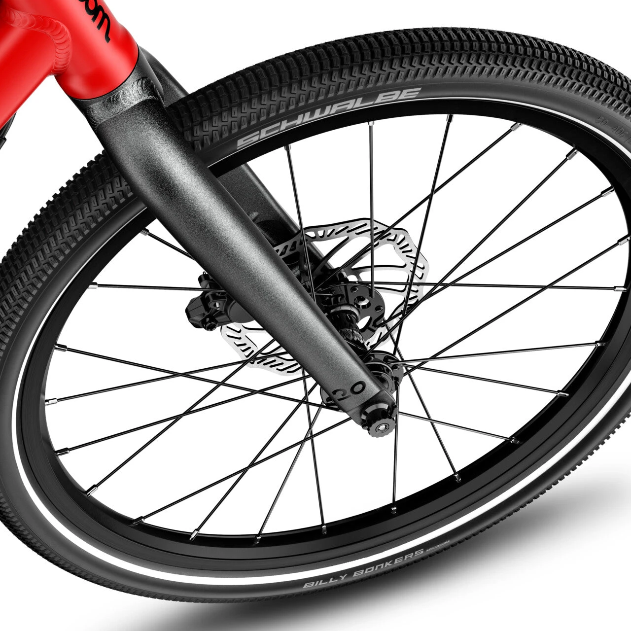 3. Bicicleta copii Woom 4 Explore cu roti 20" rosu Woom Red