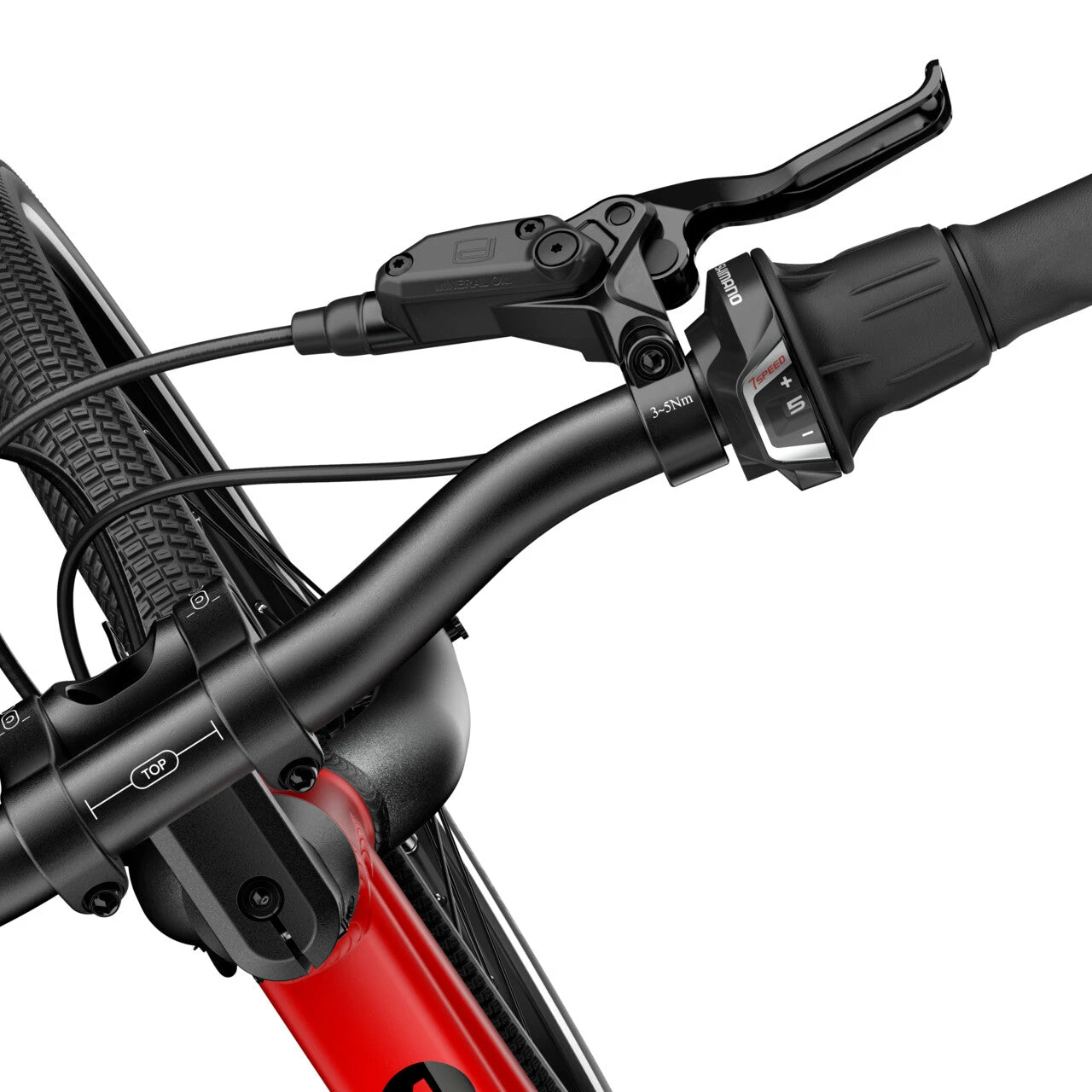 7. Bicicleta copii Woom 4 Explore cu roti 20" rosu Woom Red