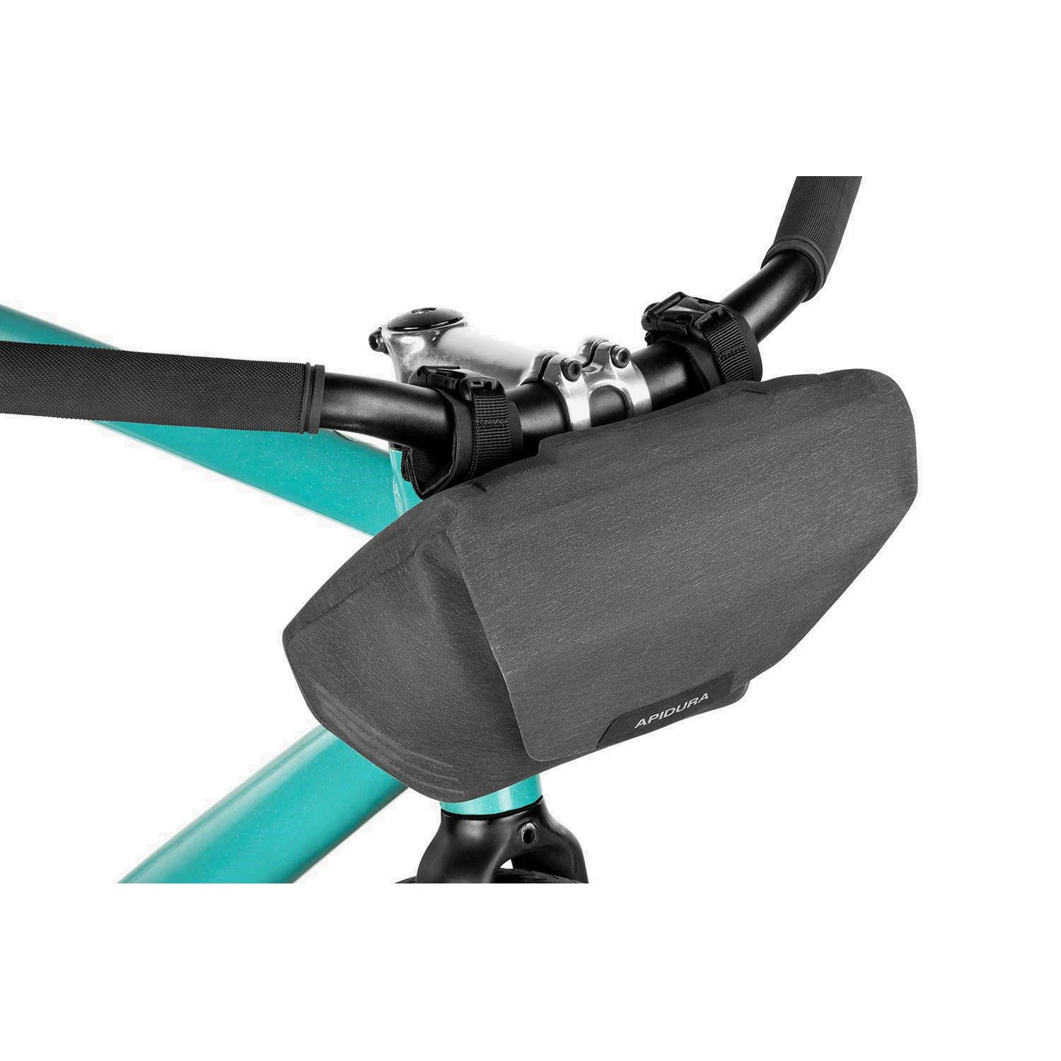4. Apidura - geanta mica ghidon bicicleta City Handlebar Pack, capacitate 2 litri - gri inchis negru