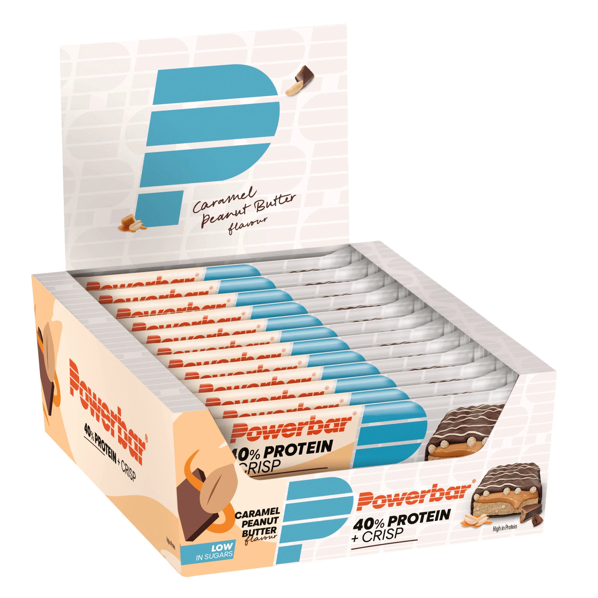 5. Powerbar - baton proteic activitate sportiva Protein+ 40% - aroma Caramel si unt de arahide - 40g