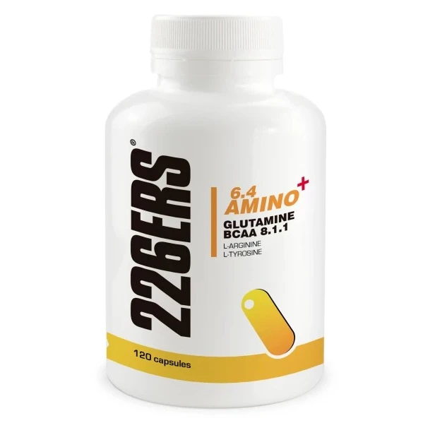 1. Capsule de aminoacizi 226ers 6.4 Amino (glutamină + BCAA + L-arginină + L-tirozină) - 120 capsule