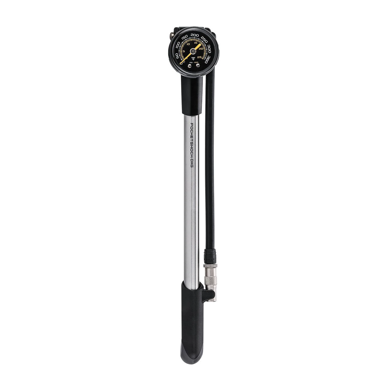 1. Topeak - pompă suspensii bicicletă Pocketshock DXG XL (TPSDXG-XL) - argintiu negru