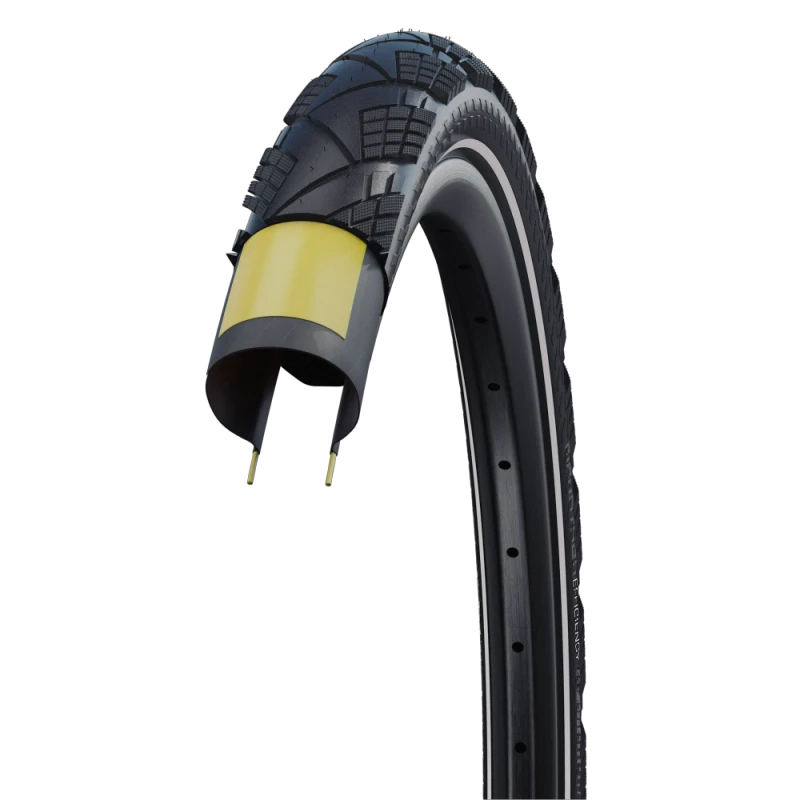 2. Cauciuc SCHWALBE Marathon Efficency - 28x1.50 700x38C (40-622) HS617 B/B-SK+RT, Addix Race - Pliabil