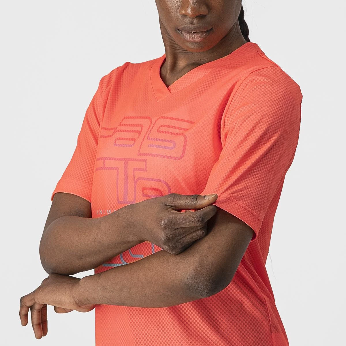 3. Jersey Castelli Trail Tech W de dama Corai