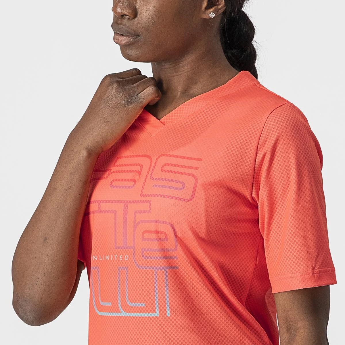 5. Jersey Castelli Trail Tech W de dama Corai