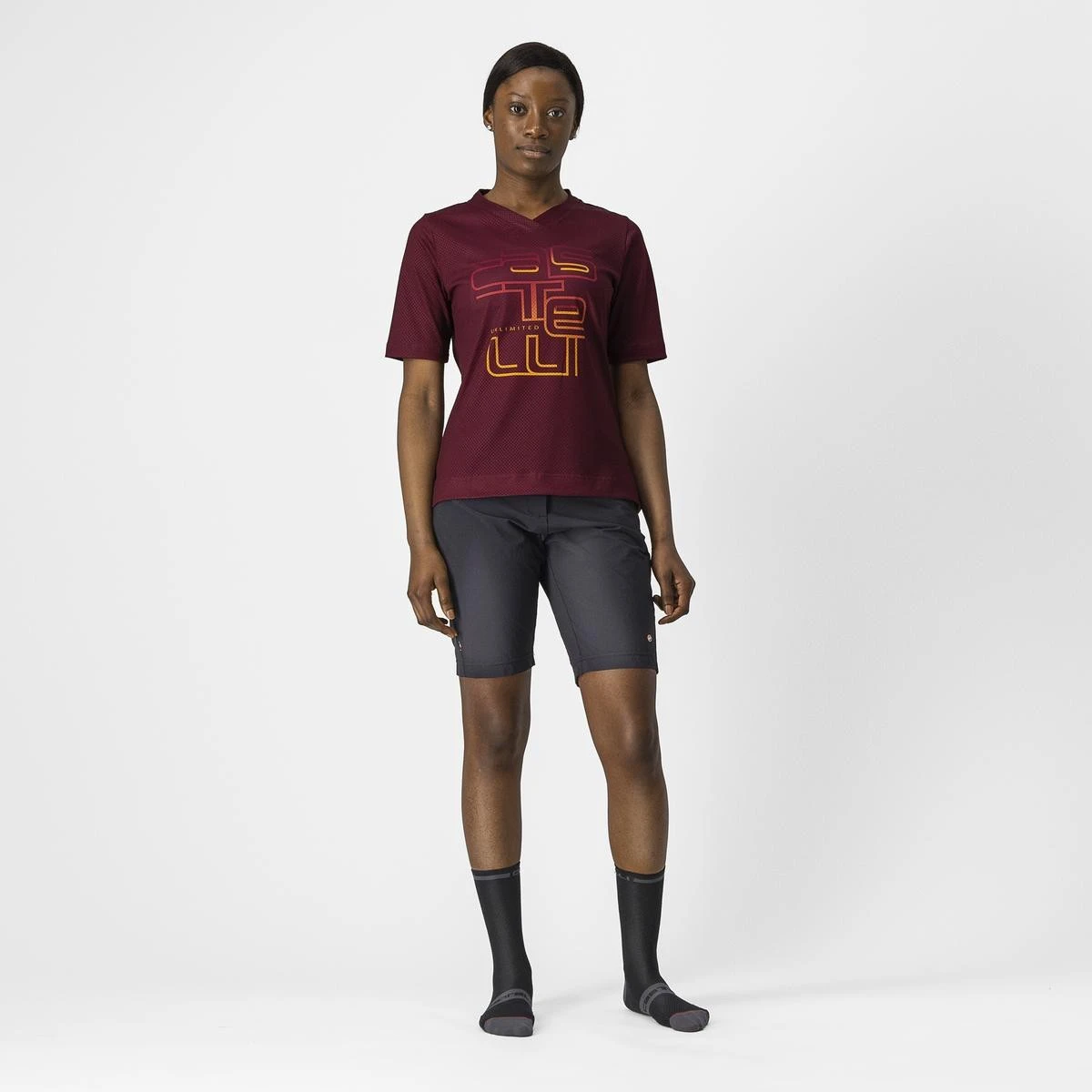 5. Jersey Castelli Trail Tech W de dama Visiniu