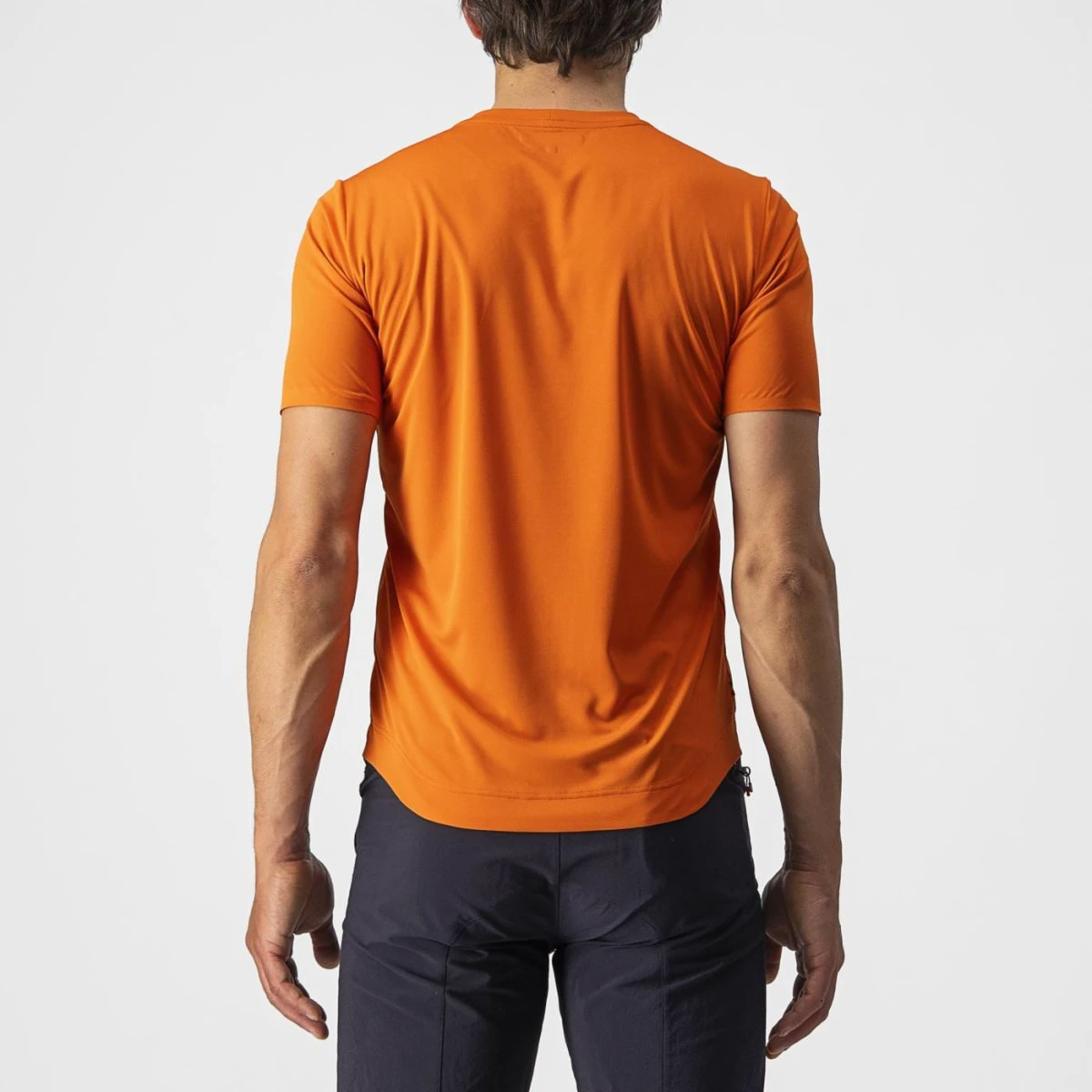 2. Tricou casual Castelli Tech 2 Tee Portocaliu XL