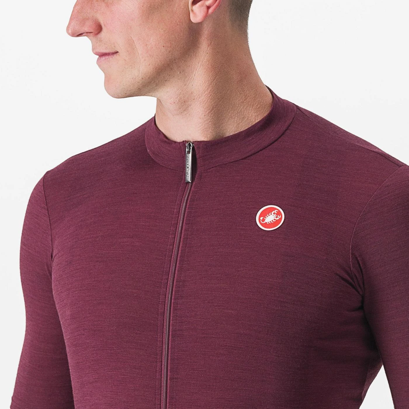 6. Tricou cu maneca scurta Castelli Essenza Visiniu