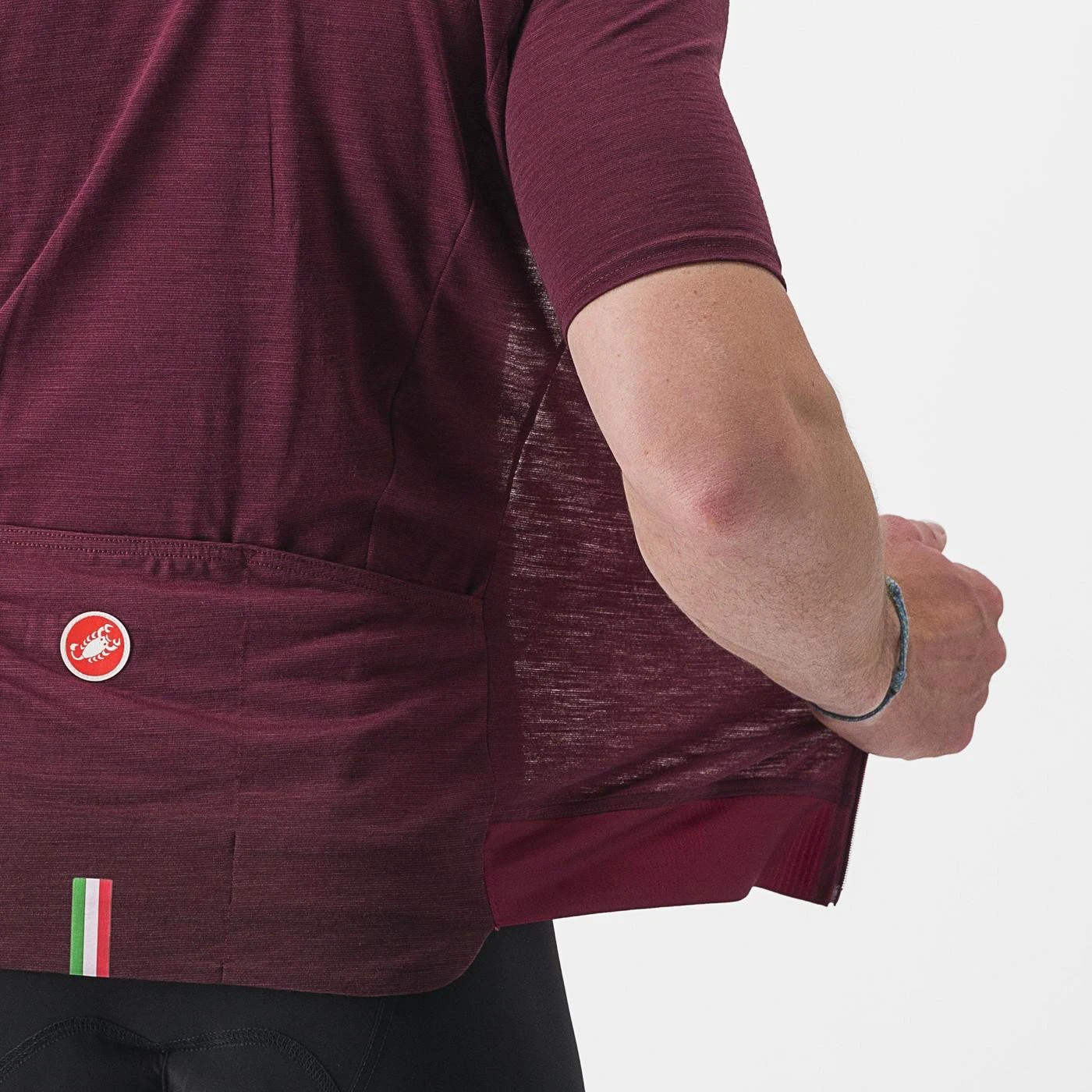4. Tricou cu maneca scurta Castelli Essenza Visiniu
