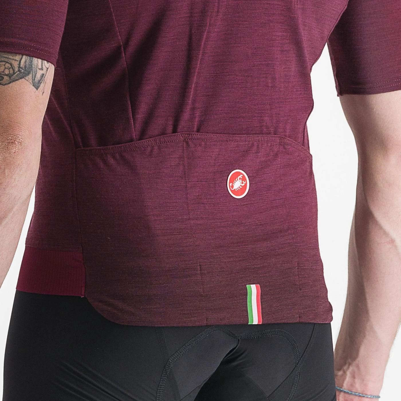 3. Tricou cu maneca scurta Castelli Essenza Visiniu