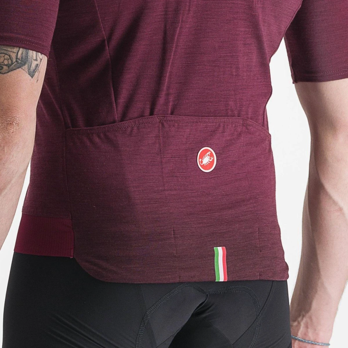 3. Tricou cu maneca scurta Castelli Essenza Visiniu